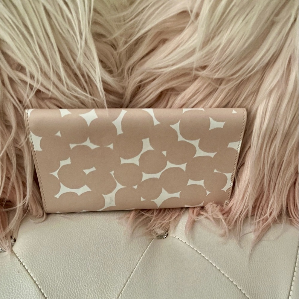 Kate Spade Putnam Drive Cyra Splodge Dot Pink Multi Large Flap Wallet - Picture 4 of 16